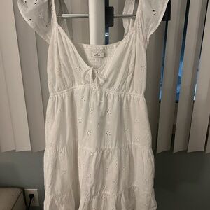 Hollister White Eyelet Dress